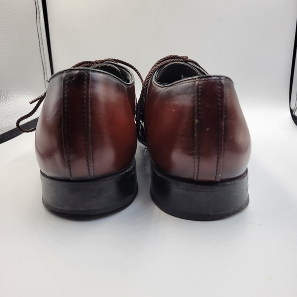 Weyenberg Mens Derby Oxfords Rich Brown Leather Sz 9 - Picture 3 of 10